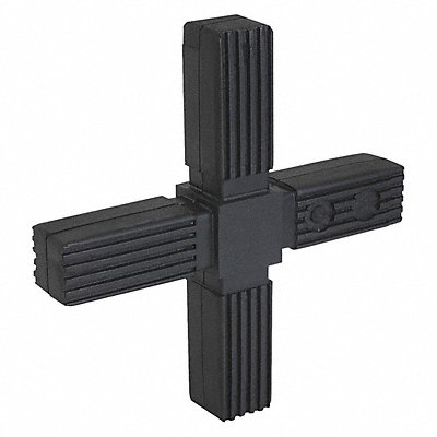 Square Tube Connector Four Way Flat