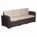 Sofa Rattan Outdoor Chocolate
