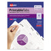 TAB,PRTBL1-3/4",WHT,80/PK