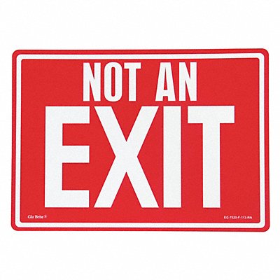Not An Exit Red/PL 14 x10 