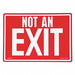 Not An Exit Red/PL 14 x10 