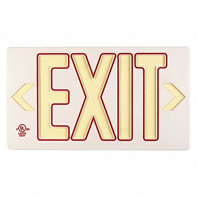 D6996 Exit Sign 8 3/4 in x 15 3/8 in Plastic