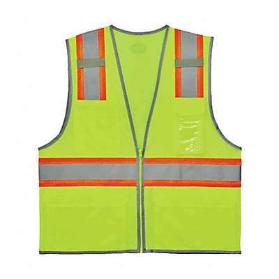 Two Tone Mesh Safety Vest Lime 2XL/3XL