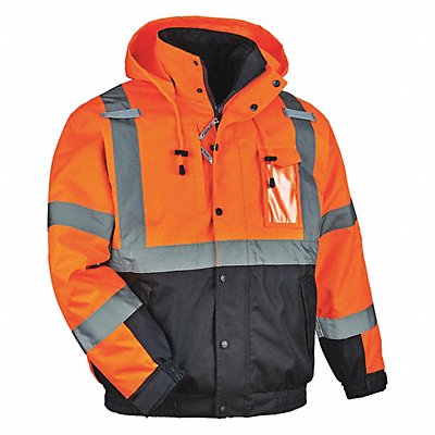 Hi Vis Bomber Jacket 3-in-1 Org Large