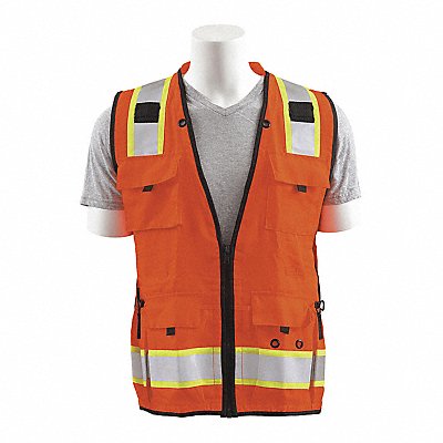 Surveyor Vest Deluxe Orange LG