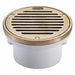 Floor Drain Med Body Rnd 3 PVC 5-5/16 