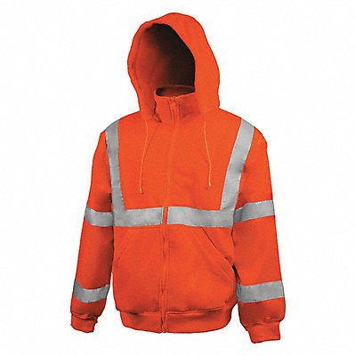 Hi-Vis Hooded Sweatshirt Orange 2XL