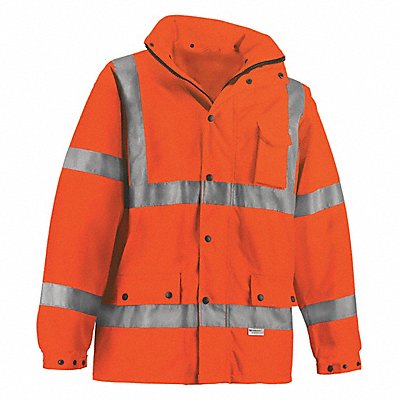 Hi-Vis Hooded Jacket Orange 5XL