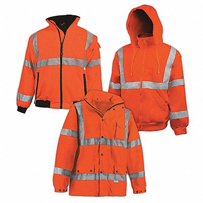 Hi-Vis Apparel Set Jckt Parka Hoodie 4XL