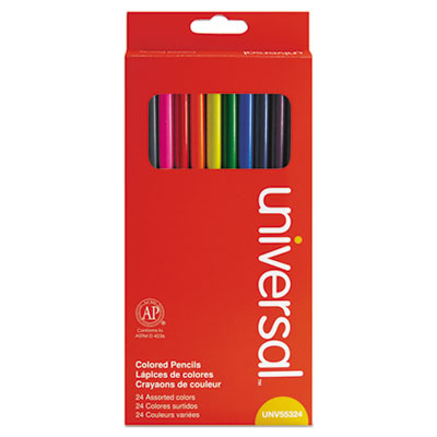 PENCIL,COLORED,24/PK,AST