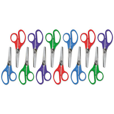 SCISSORS,KIDS,5",12PK,AST