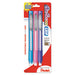 ERASER,CLIC,FSHN CLR,3/PK