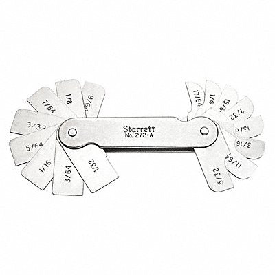 Radius Gauge Set Accuracy +/- .002 
