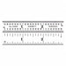 Ruler Spring-Tempered Steel 3 Lx9/16 W