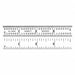 Ruler Spring-Tempered Steel 4 L x 5/8 W