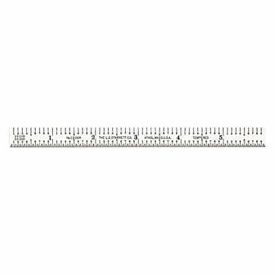 Ruler Full Flexible Steel 6 L x 1/2 W