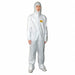 Hooded Coveralls White 3XL Elastic PK6