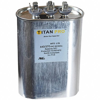 Dual Run Capacitor 35/75 MFD 4 3/4 H