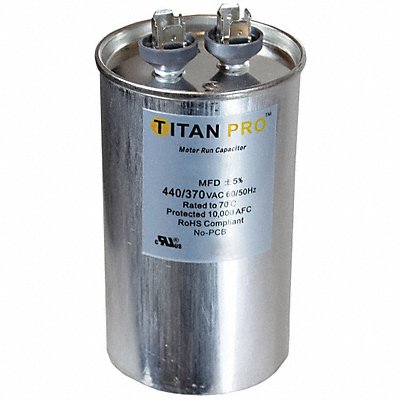 Motor Run Capacitor 80 MFD 5 15/64  H