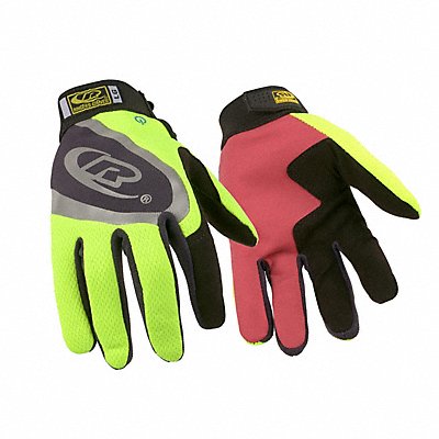 Mechanics Gloves Hi-Vis Yellow 2XL PR
