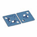 Cable Tie Base 4 Way Screw Blue PK100