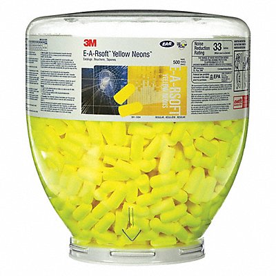 Ear Plug Dispensing System Yellow 33dB