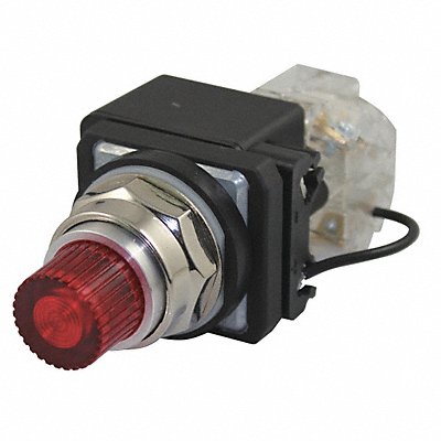 H6736 Pilot Light LED 24VAC/DC 30mm Chrome RD
