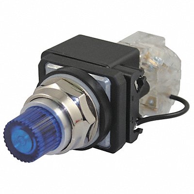 H6736 Pilot Light LED 24VAC/DC 30mm Chrome BL