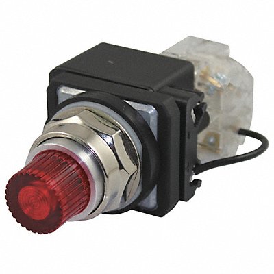 H6738 Pilot Light LED 120VAC 30mm Chrome RD