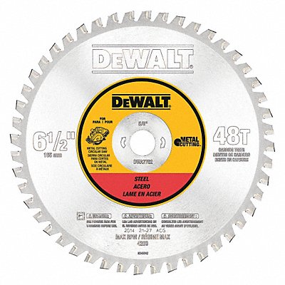 Circular Saw Blade 6 1/2 in 48 Teeth