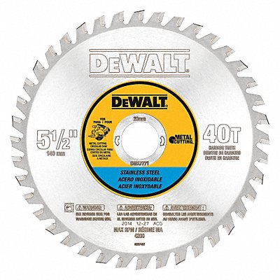 Circular Saw Blade 5 1/2 in 40 Teeth