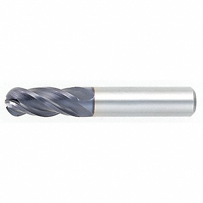 Ball End Mill Single End 9/32 Carbide