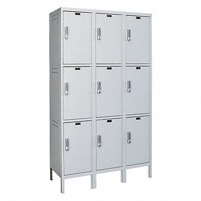 Locker 3x3Lckrs Lt Gry 78 x45 x18 