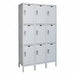 Locker 3x3Lckrs Lt Gry 78 x45 x18 