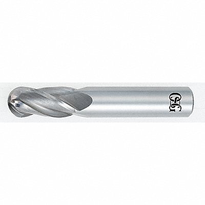 Ball End Mill Single End 9/16 Carbide