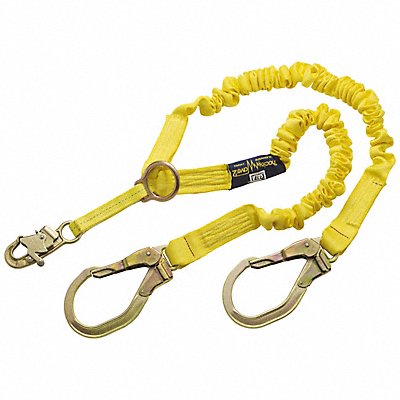 Shock-Absorbing Lanyard Yellow
