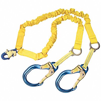 Shock-Absorbing Lanyard Yellow