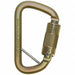 Carabiner Offset-D Gold