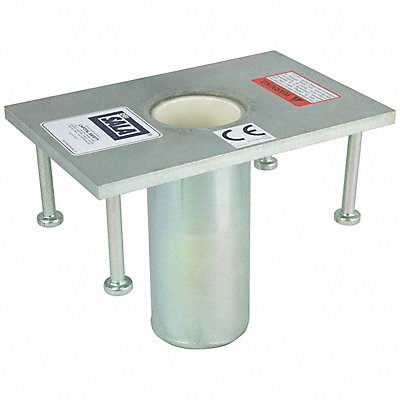 Flush Floor Mount Sleeve Silver