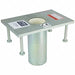 Flush Floor Mount Sleeve Silver