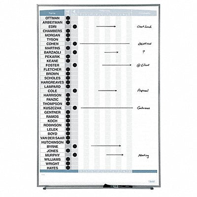 In/Out Board Silver Frame 34 x 23 In