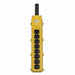 Pendant Station 8 Push Button NO Yellow