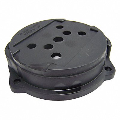 Flange 2.040 in Black Polyamide