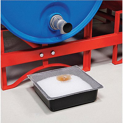 Absorbent Pan 3 in H Black/White PK6