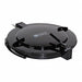 OutdoorLatchingDrumLid Black Steel 55gal