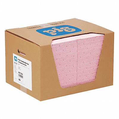 Absorbent Pad Chem/Hazmat Pink PK100