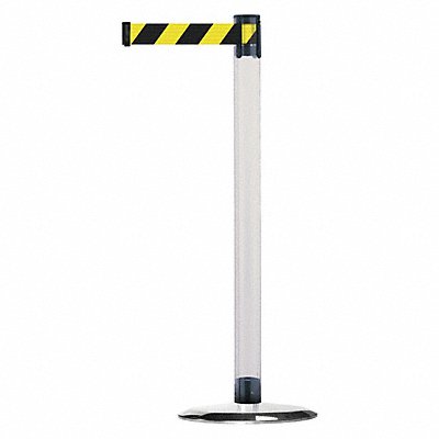 Barrier Post with Belt Metal 7-1/2 ft L