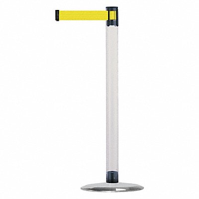 Barrier Post with Belt Metal 7-1/2 ft L