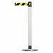 Barrier Post with Belt Metal 7-1/2 ft L