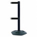 Barrier Post with Belt 7-1/2 ft L Black